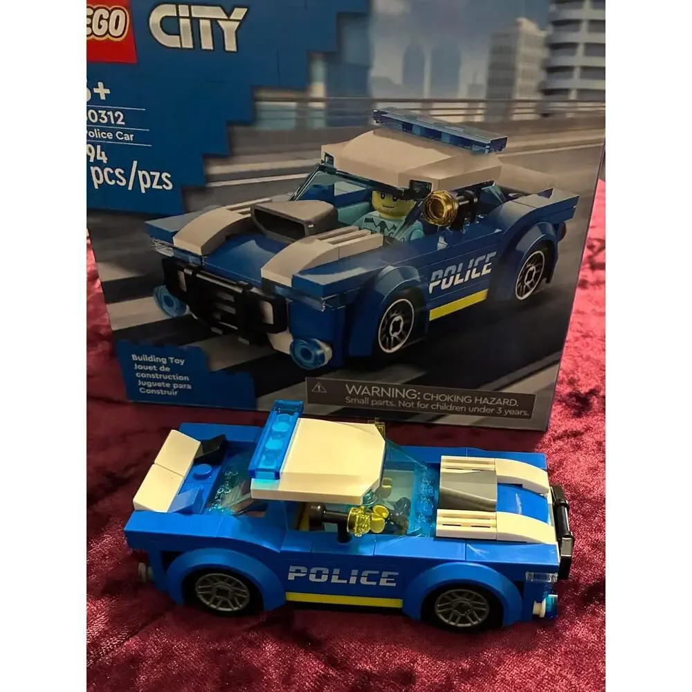 LEGO City Police Car Toy 60312 Officer Minifigure Car Chase Gift 5+ Years